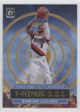 2019 Panini Donruss Optic T-Minus 3 2 1 Orange Prizm 36/39 Damian Lillard #7 0ar