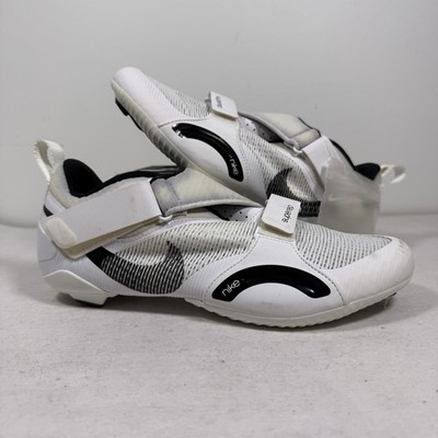 Nike SuperRep Cycle Size 8.5M | CW2191 100 | White Black Cycling Shoe wHardware