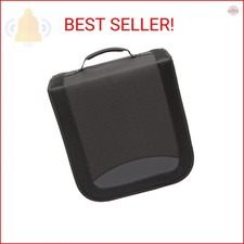 Amazon Basics Polyester CD/DVD Portable Storage Binder, 400-capacity, Black