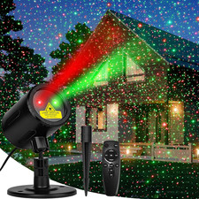 Christmas Projector Lights Outdoor, Red  Green Laser Light Projector