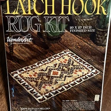 Southwest Pueblo Latch Hook Rug Kit Wonderart 20x27 New - No Tool