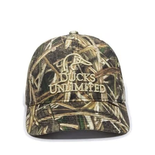 Ducks Unlimited Camo Hat – Embroidered Logo, One Size