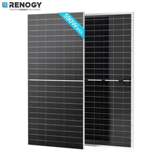 Renogy 2PCS Bifacial 590 Watt N-Type Monocrystalline Solar Panel High-Efficiency