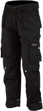 Work Trousers Mens Heavy Duty Trouser Multi Pocket Work Pants & Knee Pad Pockets
