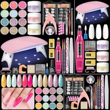 Acrylic Nail Kit for Beginners with Everything Nails Kit Acrylic Set with Dri...