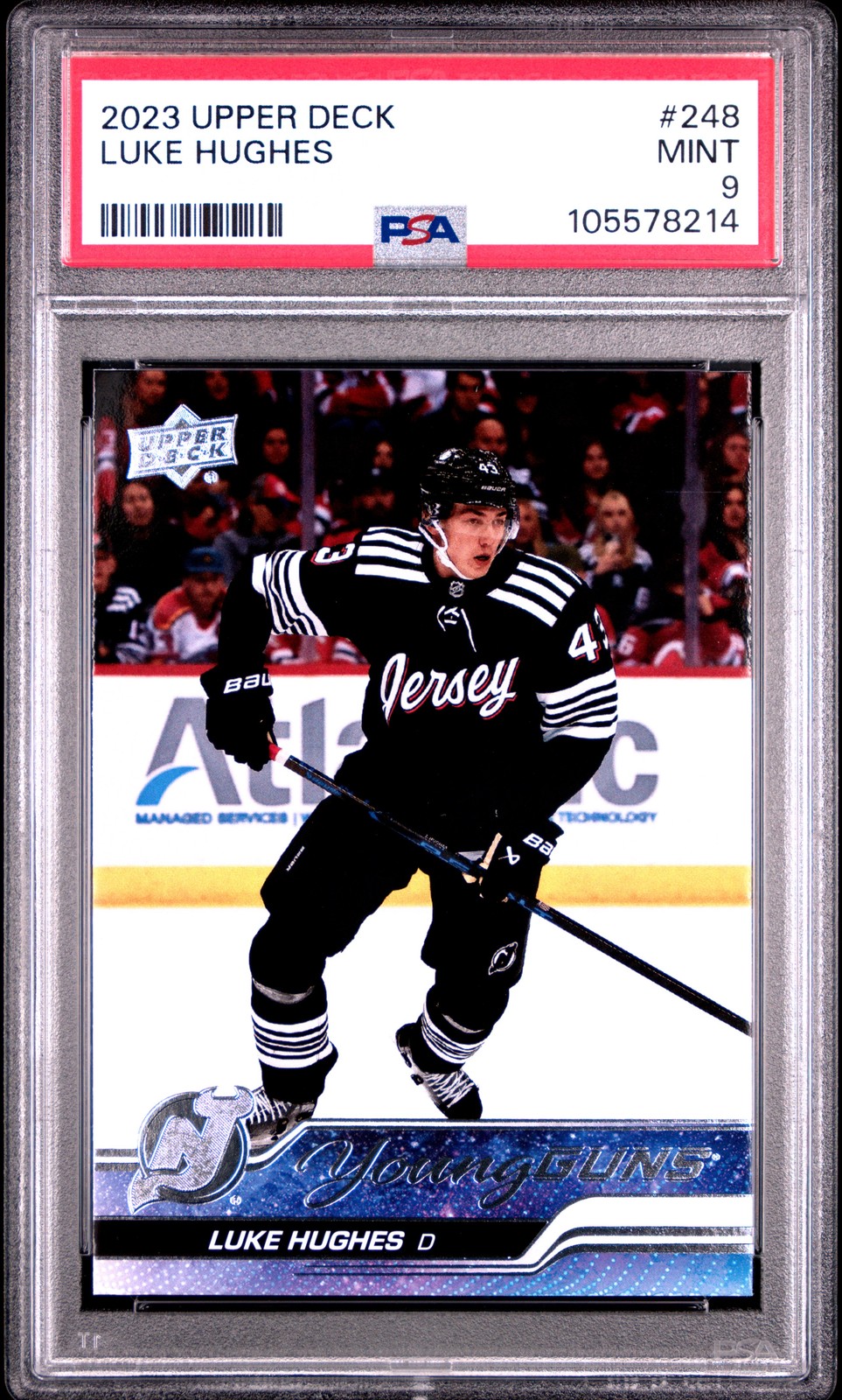 Luke Hughes 2023 Upper Deck #248 - 105578214 PSA 9