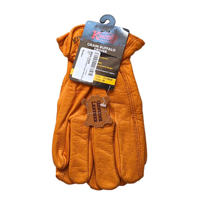 Kinco Grain Buffalo Driver Work Gloves Grain Buffalo Leather XL Style 81