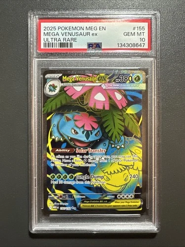 PSA 10 Mega Venusaur EX 155/132 Ultra Rare Mega Evolution Pokemon