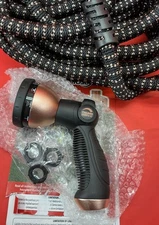 Pocket Hose Copper Bullet 100FT With Thumb Spray Nozzle 650psi