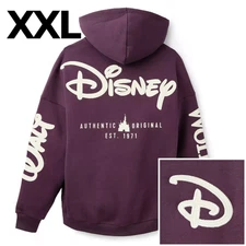 Disney Parks Purple Zip Hoodie Adult XXL Walt Disney World Authentic Original