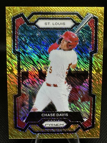 Chase Davis - 2024 Panini Prizm Baseball Gold Shimmer Prizm 1/7 FOTL Cardinals - Picture 1 of 3