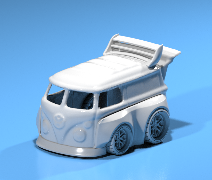 Pandem Style Wide Body Kit w/ Rims for Hot Wheels VW Kool Kombi