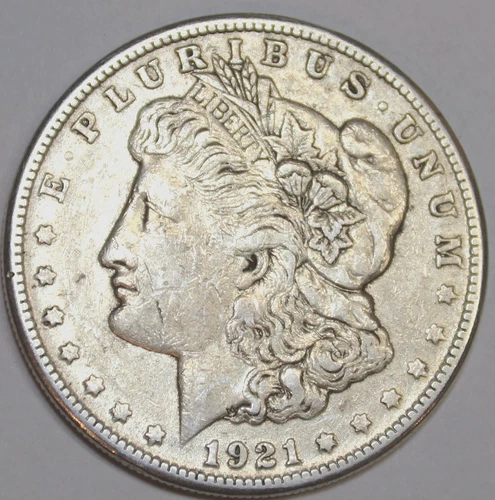 1921-S Morgan Silver Dollar - XF/AU - #2639E