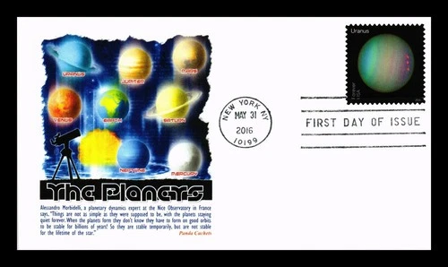 US COVER URANUS VIEWS OF OUR PLANETS FIRST DAY ISSUE PANDA CACHET