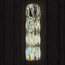 Gold Slim Crystal LED Wall Sconce