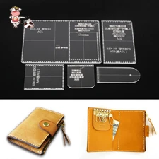 Leather Craft Acrylic Key Bag Pattern Stencil Template Tool DIY Set BBX-38
