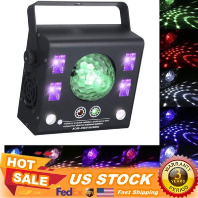 New 4 in 1 Mixed LED Light Party DJ Disco Lights Effect Pattern Strobe Light