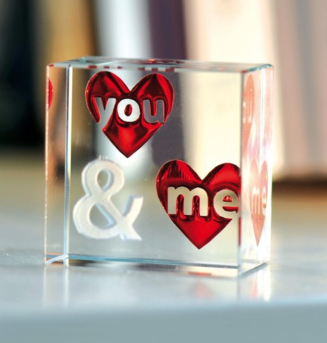 Spaceform You & Me Glass Christmas Romantic Love Gift Ideas for Her & Him 1749