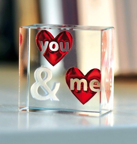 Spaceform You & Me Glass Christmas Romantic Love Gift Ideas for Her & Him 1749 - 第 1/3 張圖片