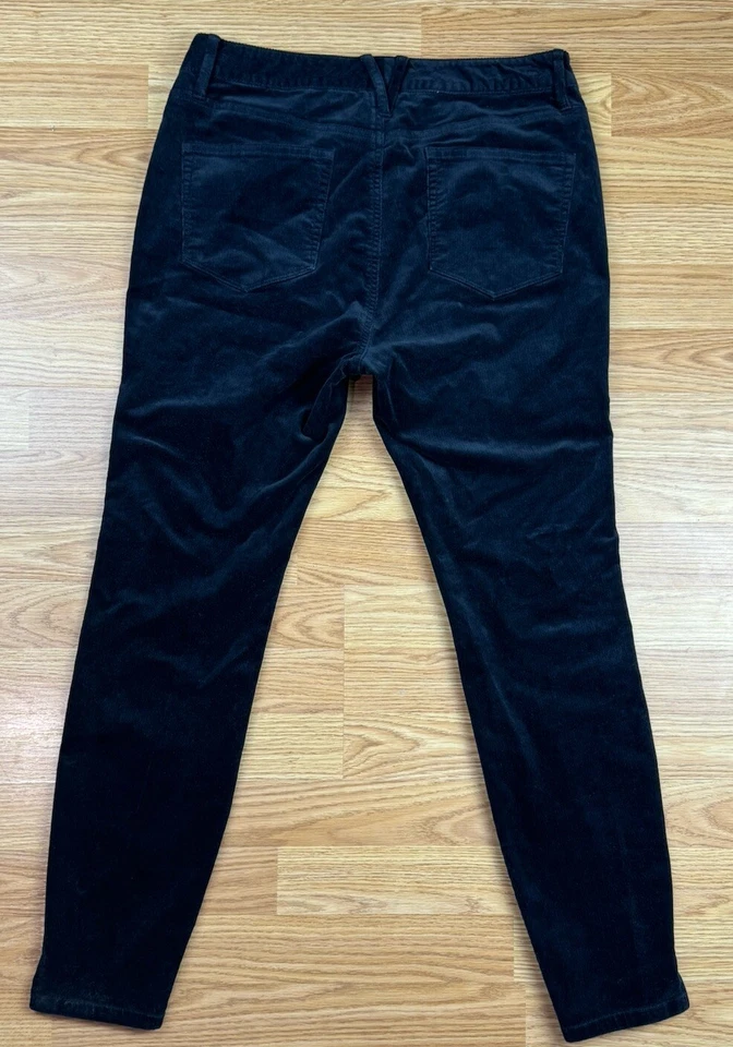 Pantalones Vineyard Vines Jamie para mujer talla 8 negros bolsillos de pana ajustados Foto 4 de 4