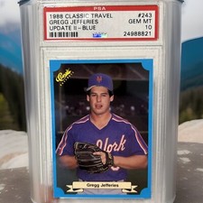 1988 Classic Update II BLUE Gregg Jefferies XRC RC PSA 10 EXTREMELY RARE POP 14