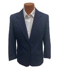 New Women's Navy Blazer Size 8 Executive Apparel 2-Button Made in USA