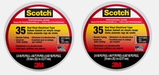 2  Scotch 35 RED Vinyl ELECTRICAL TAPE Professional 3/4" x 66 ft. L 10810-DL-2W