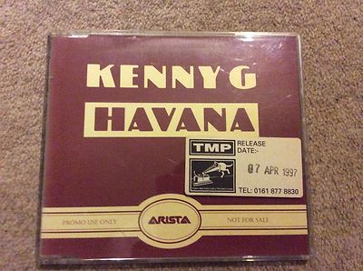 Extremely Rare Kenny G 2 Track Havana Promo CD Single With Sticker