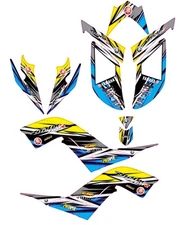 Fits Yamaha Raptor 700R Graphics Kit 2006 2007 2008 2009 2010 2011 2012 decals