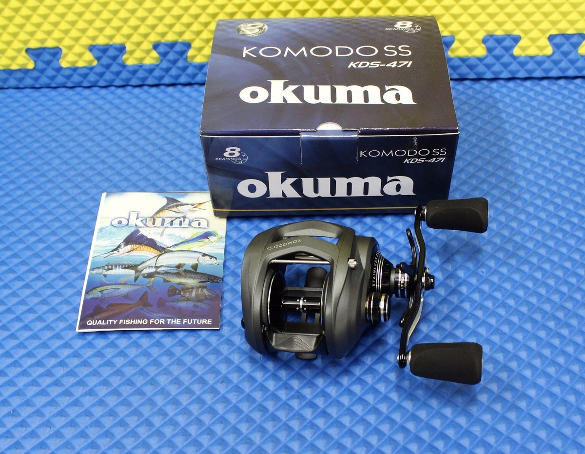 Okuma Komodo SS With Twin Paddle Handle Low Profile Baitcast Reel