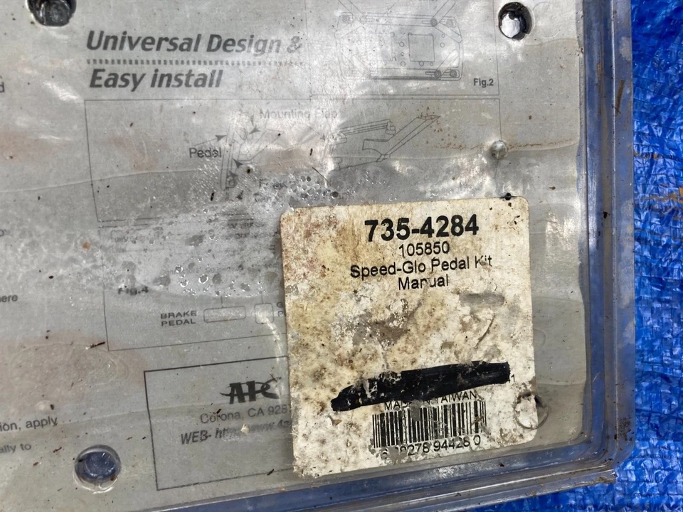 KIT CUBIERTA PEDAL SPEED-GLO 105850 EMBRAGUE FRENO TRIUMPH MG FIAT ALFA LANCIA VOLVO Foto 2 de 3