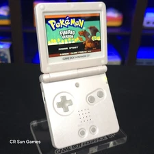 White Nintendo Game Boy Advance GBA SP IPS Screen And USB-C 
