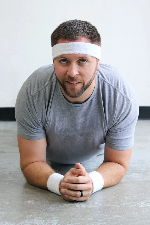 10 RED TERRY SWEATBAND Cotton Headbands Absorbent Workout Excercise Sport BANDS - Image 2 of 4