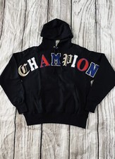 Champion Men SZ Small Reverse Weave Black Hoodie NWT P 