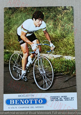 Cartolina Pubblicitaria Ciclismo Bici Benotto - Francesco Moser 1977 Mexico