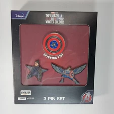 Disney Marvel Studios The Falcon and Winter Soldier 3 Pin Set 1860 of 25,000 NIB