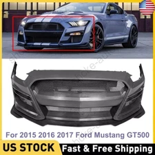 Front Bumper Cover Kit Conversion Fits 2015-2017 Ford Mustang GT500 Style