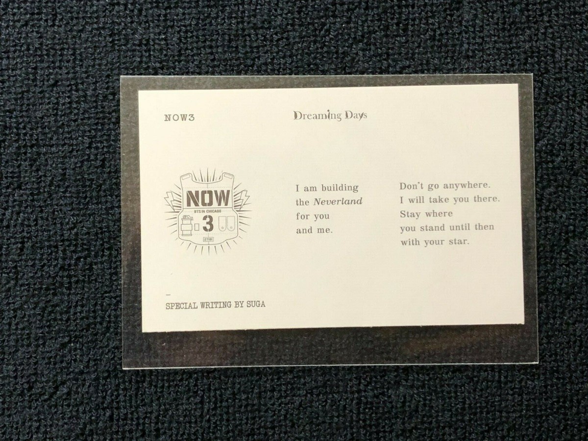 BTS NOW3 トレカ BTS NOW3 トレカ BTS Now 3 Chicago Dreaming Official Photo