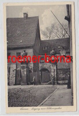 78355 Postcard Weimar entrance to the Wittum Palace around 1930