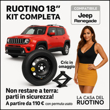 Schalträdchen 145/80R18 Für Jeep Renegade Compass Von 2017 A Oggi Cric Für