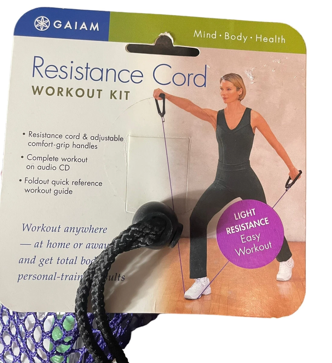 Gaiam resistance cord workout sales
