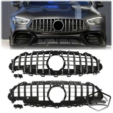 For 2019+ Mercedes benz CLS W257 GT Style Black/Silver Upper Front Bumper GRILLE