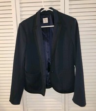 Women's Lined Navy Blue Long Sleeve Gap Academy Blazer Size 12