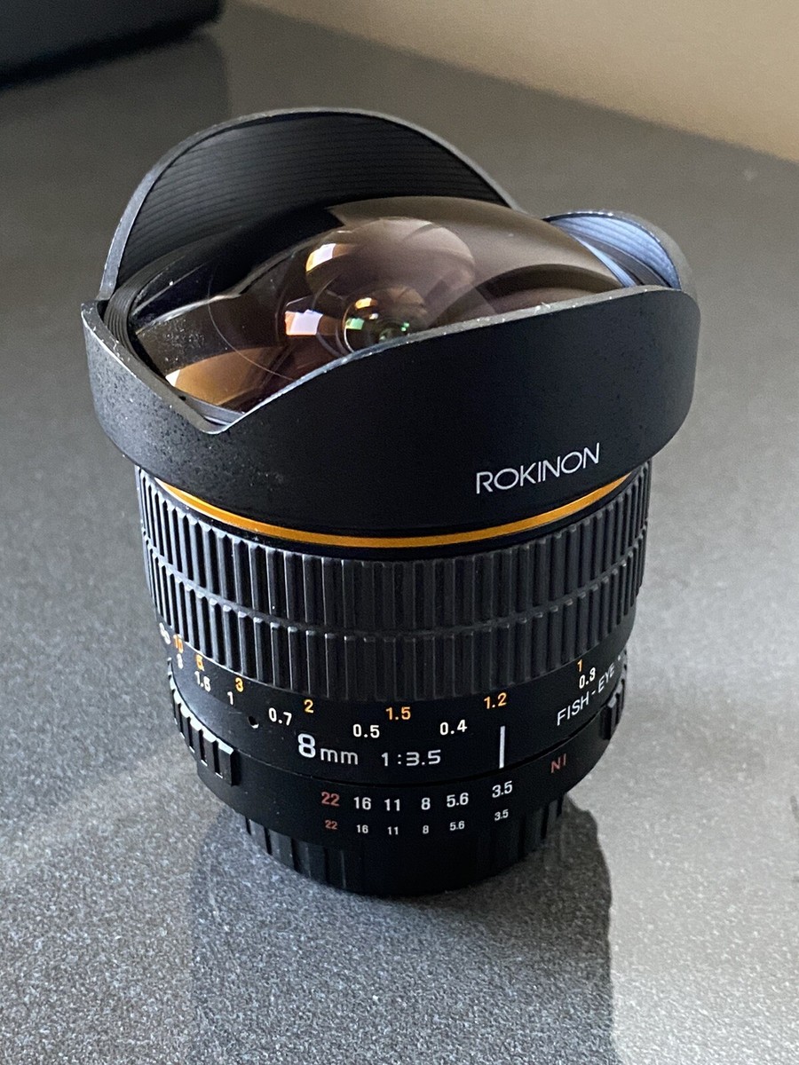 Rokinon 8mm Aspherical Fisheye Lens For Nikon Digital SLR