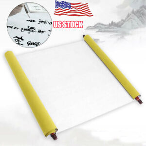 2Pcs Reusable Chinese Magic Cloth Water Paper Calligraphy Fabric Notebook 1.5m