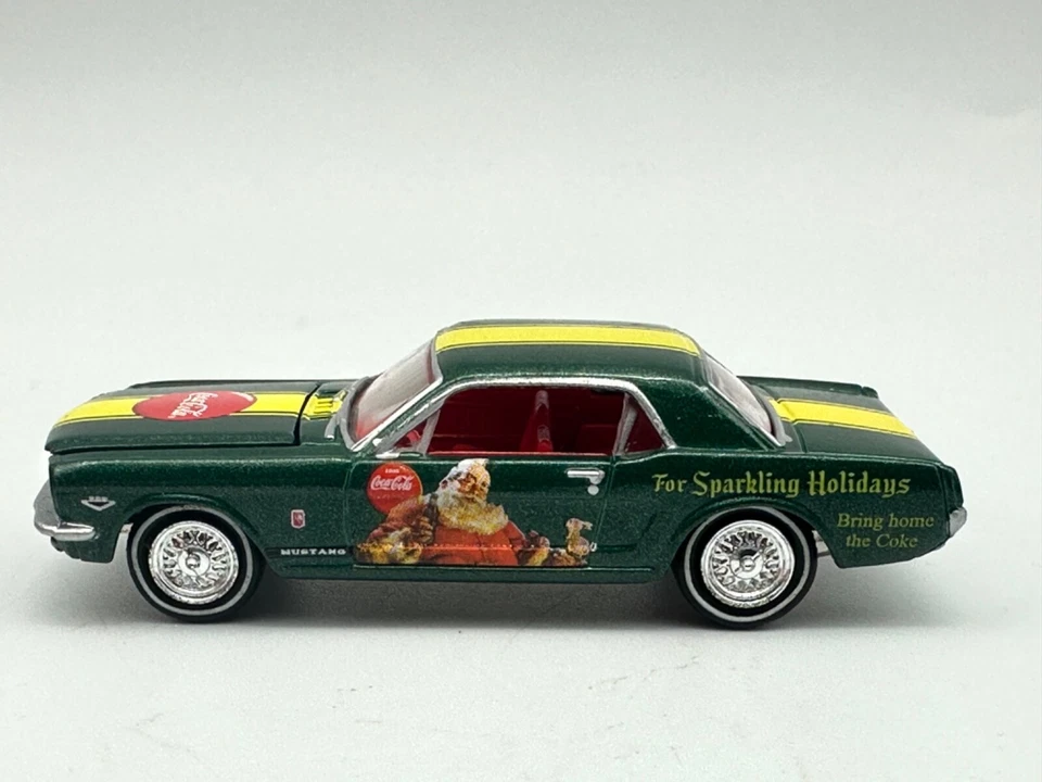 Johnny Lightning Coca Cola 1965 Ford Mustang GT, Green, 1:64, Nice - Image 2 of 4
