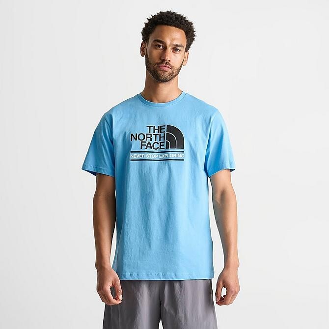 The North Face Changala Mens Short sleeve T-Shirt Blue M NWT | eBay