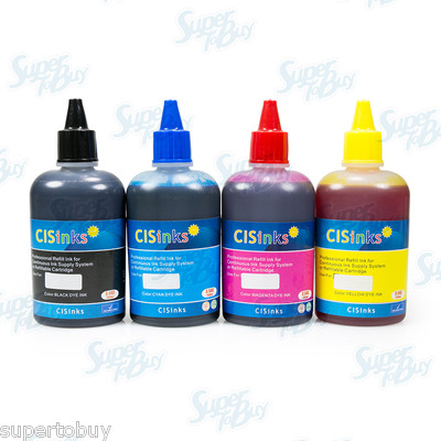 4-Pack NON-OEM Refill Ink Bottle Set Compatible with Designjet T120 T520 HP711