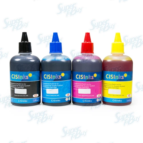 4-Pack NON-OEM Refill Ink Bottle Set Compatible with Designjet T120 T520 HP711