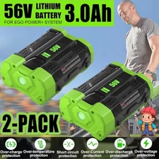 2Packs For EGO Power+ 56V 3Ah Battery with Upgraded Fuel Gauge (3rd Generation)
